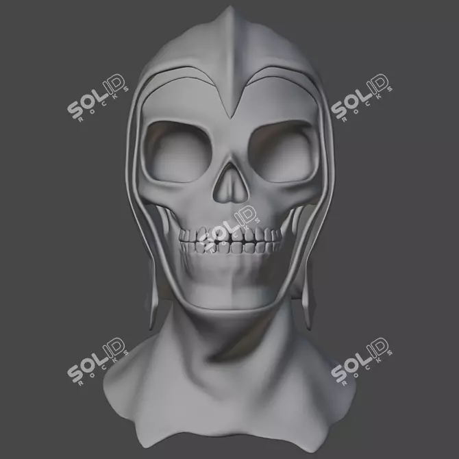  Skull Rider Helmet 3D model image 2