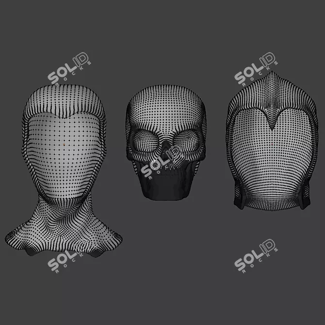  Skull Rider Helmet 3D model image 4