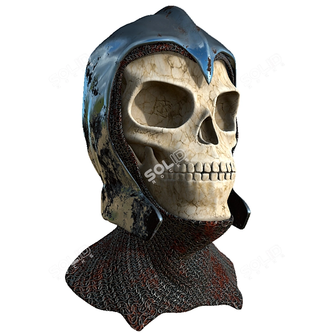  Skull Rider Helmet 3D model image 6