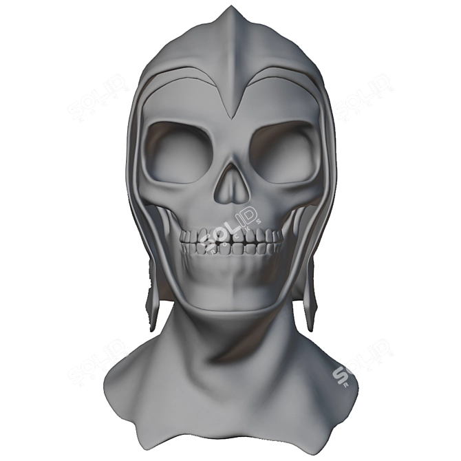  Skull Rider Helmet 3D model image 7