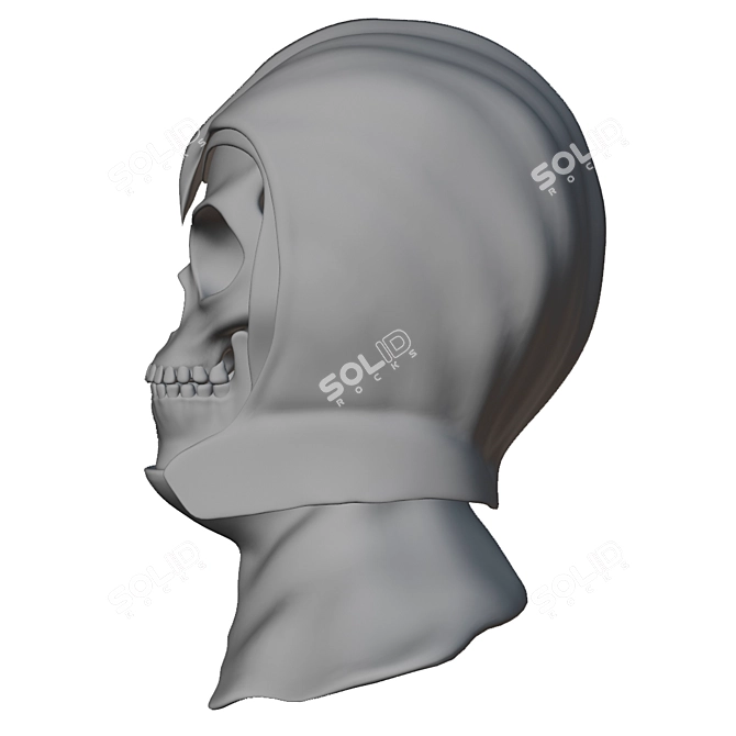  Skull Rider Helmet 3D model image 8
