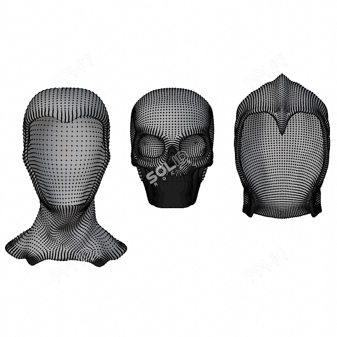  Skull Rider Helmet 3D model image 9