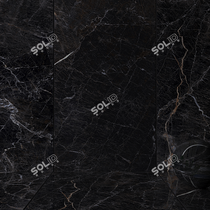 Java Black Wall Tiles: Multi-Texture, HD, 3D Max 3D model image 3