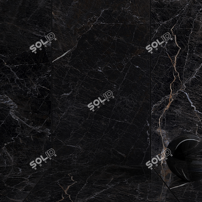 Java Black Wall Tiles: Multi-Texture, HD, 3D Max 3D model image 4