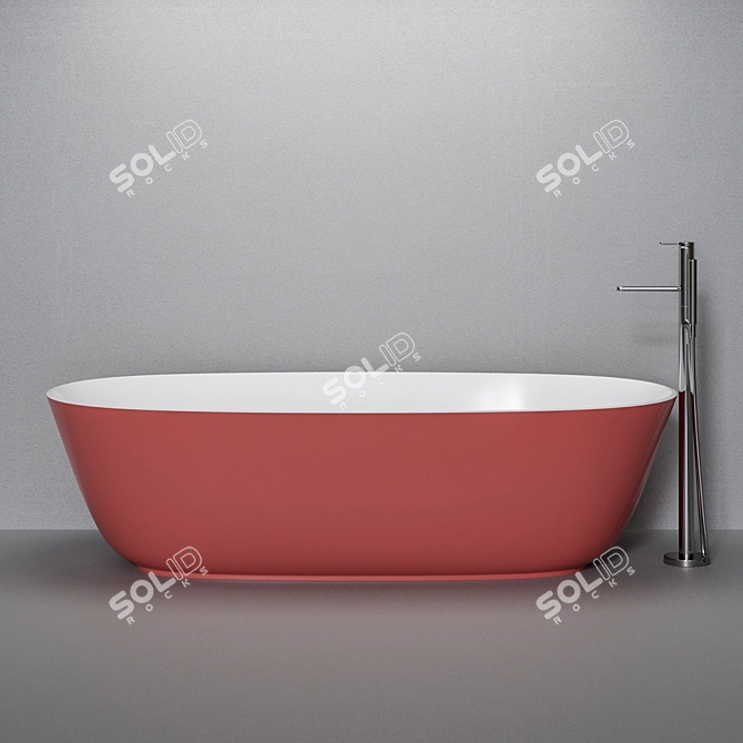 Luxurious Carlo Colombo Designed BAIA Bathtub 3D model image 7