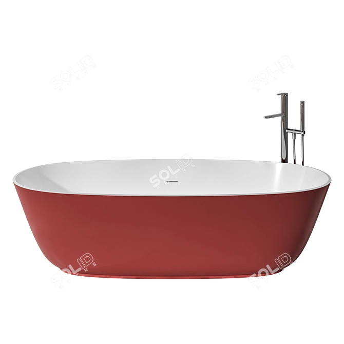 Luxurious Carlo Colombo Designed BAIA Bathtub 3D model image 16