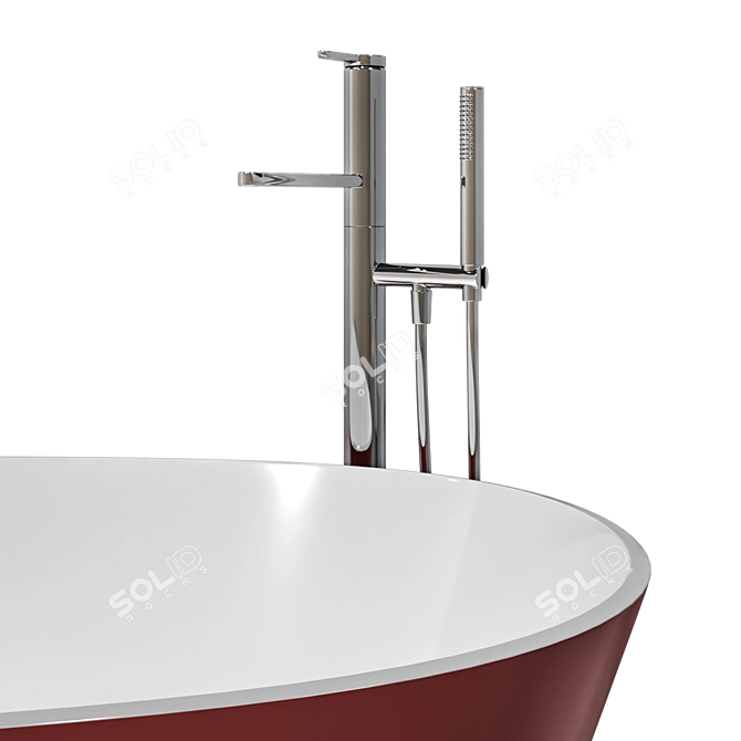 Luxurious Carlo Colombo Designed BAIA Bathtub 3D model image 19