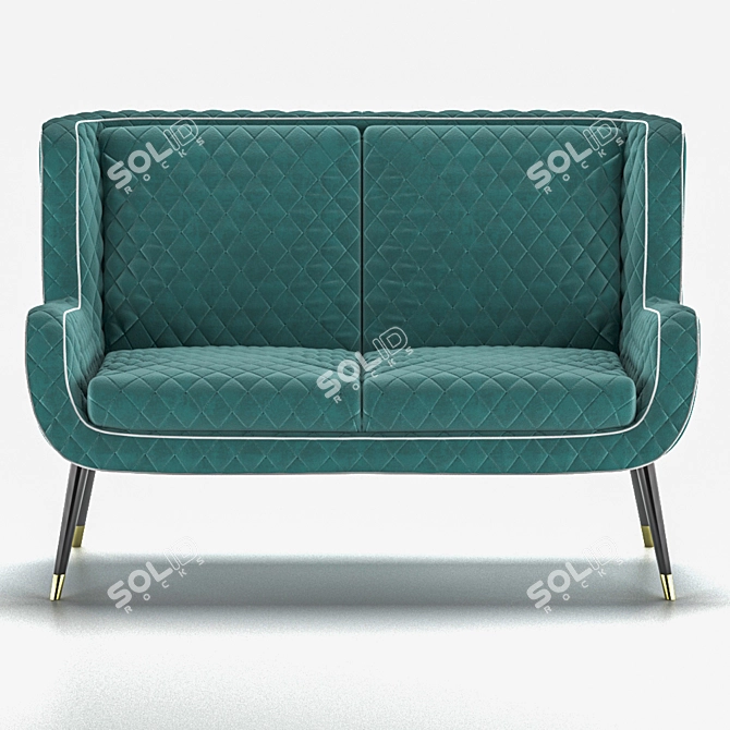 Dolly Leather Sofa: Timeless Elegance by Baxter 3D model image 7