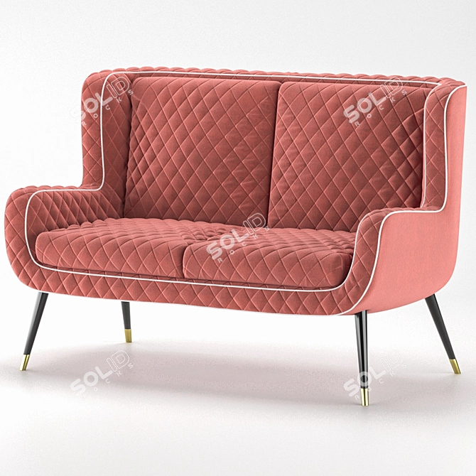 Dolly Leather Sofa: Timeless Elegance by Baxter 3D model image 8