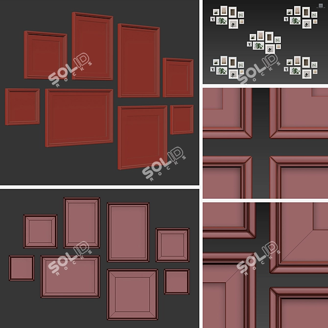 Versatile Picture Frames - Set of 8 3D model image 5