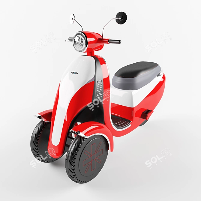 Revolutionary Trike Electric Scooter 3D model image 1