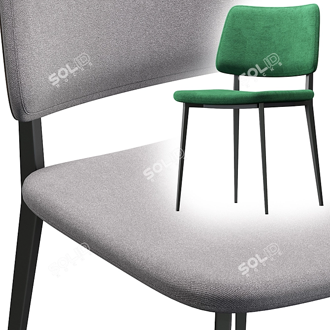 Elegant and Stylish JOE Chair 3D model image 2