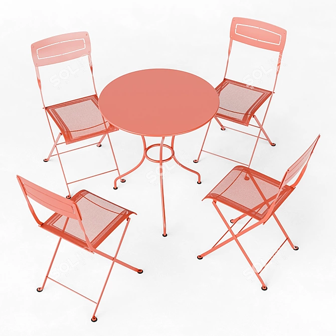 Stylish Outdoor Set: Fermob Slim & Opera 3D model image 2