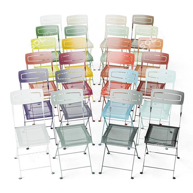 Stylish Outdoor Set: Fermob Slim & Opera 3D model image 3