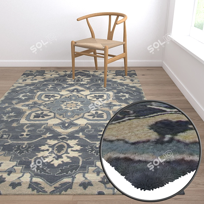 Luxury Carpet Set: High-Quality Textures 3D model image 5