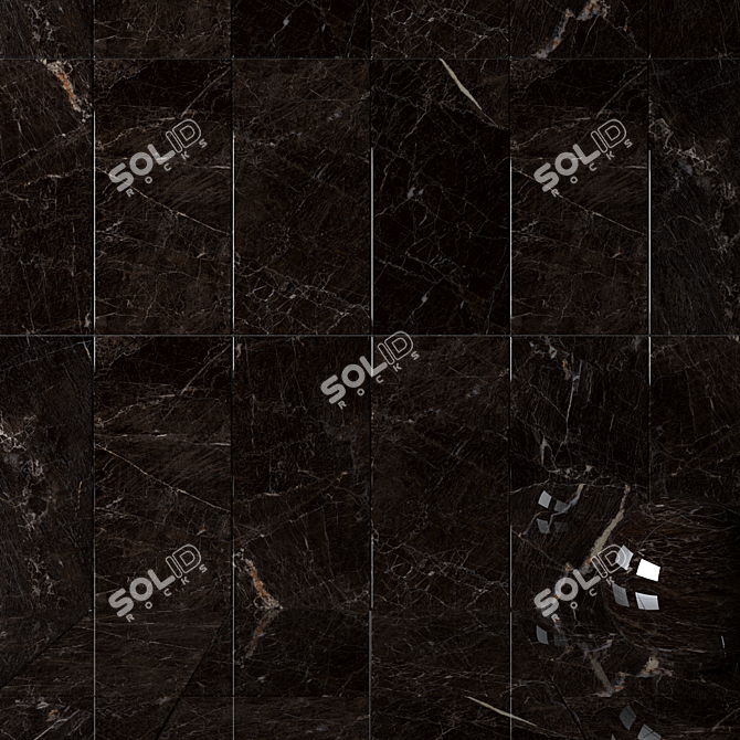 Java Brown Wall Tiles - Multi-Texture, HD Textures 3D model image 2