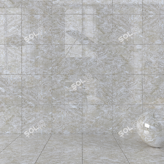 JUPITER Beige Wall Tiles: Multi-Texture Elegance 3D model image 1