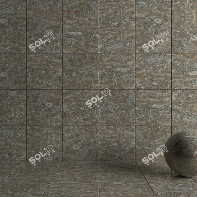 Jupiter Brown Wall Tiles: Multi-texture, High-Quality, Easy to Install 3D model image 3