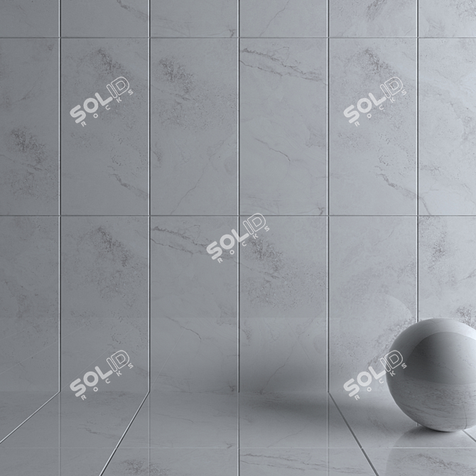 Kolomb Gray Wall Tiles: HD Textures for Stunning Walls & Floors 3D model image 3