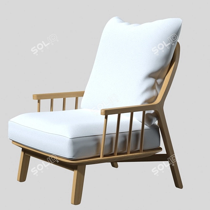 Richard Armchair: Modern Comfort by AM.PM 3D model image 1