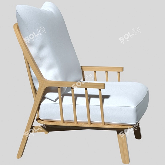 Richard Armchair: Modern Comfort by AM.PM 3D model image 3