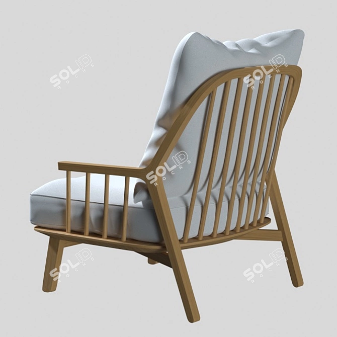 Richard Armchair: Modern Comfort by AM.PM 3D model image 4