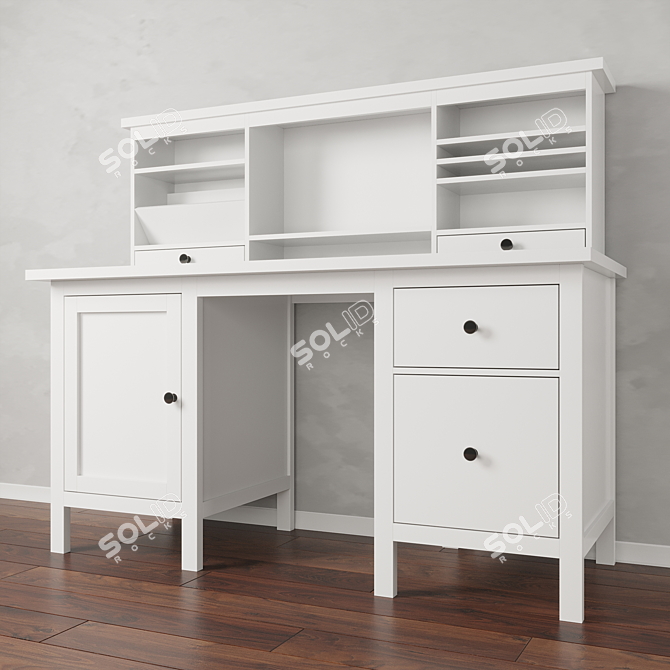 IKEA HEMNES: Versatile Table with Optional Module 3D model image 2