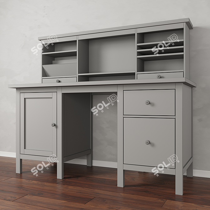 IKEA HEMNES: Versatile Table with Optional Module 3D model image 3