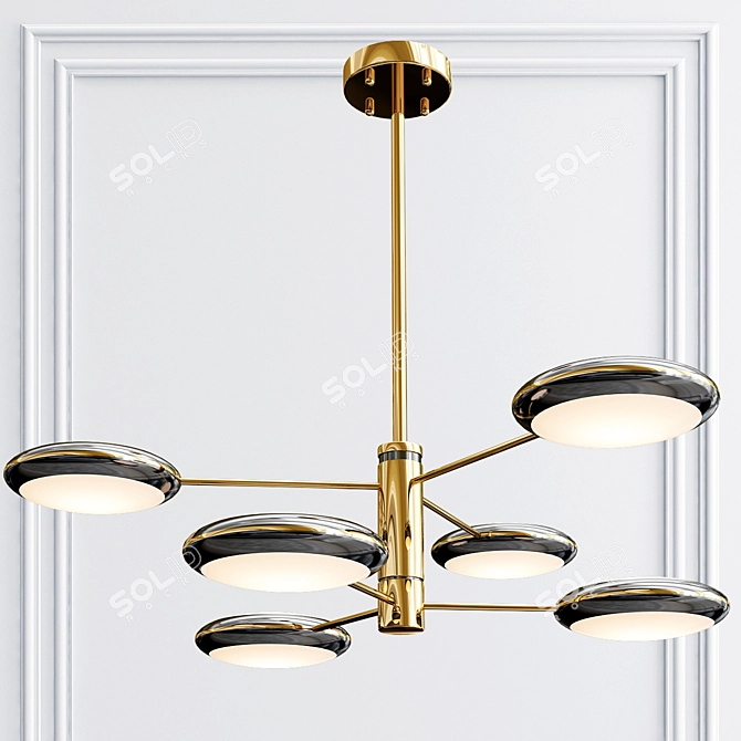 Elegant Drammen Pendant Light 3D model image 3