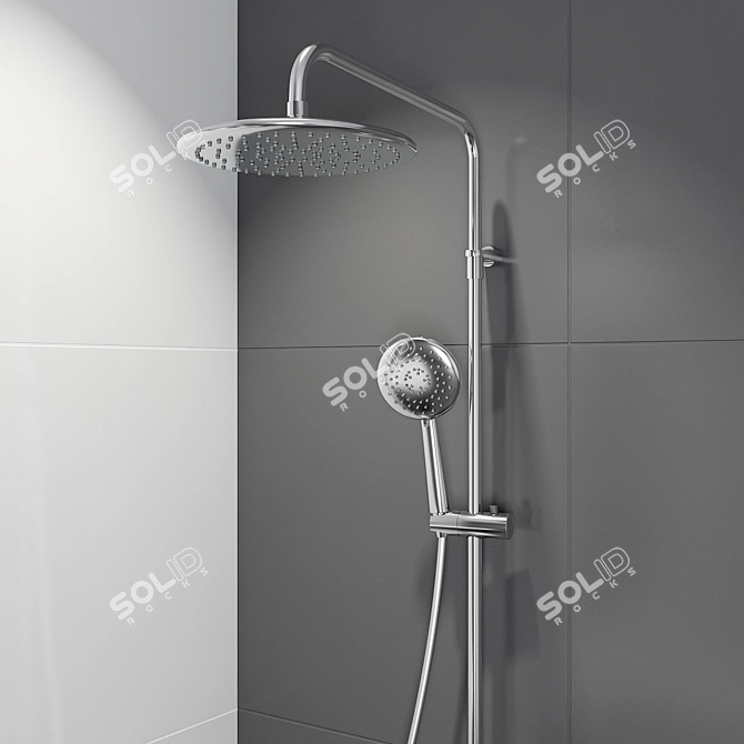 Modern Bathroom Set 3D model image 2