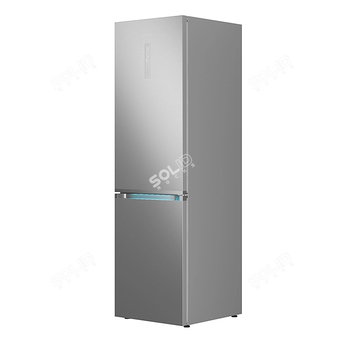 Samsung RB7000 RB41R7847SR Fridge: Sleek Design, Spacious Interiors 3D model image 2