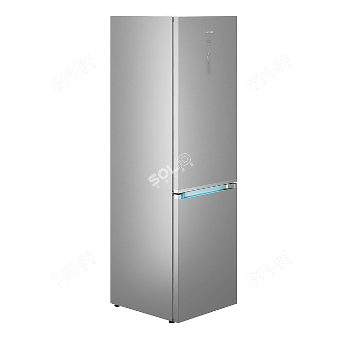 Samsung RB7000 RB41R7847SR Fridge: Sleek Design, Spacious Interiors 3D model image 3