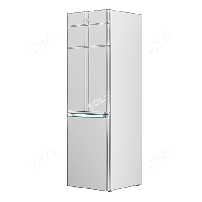 Samsung RB7000 RB41R7847SR Fridge: Sleek Design, Spacious Interiors 3D model image 4