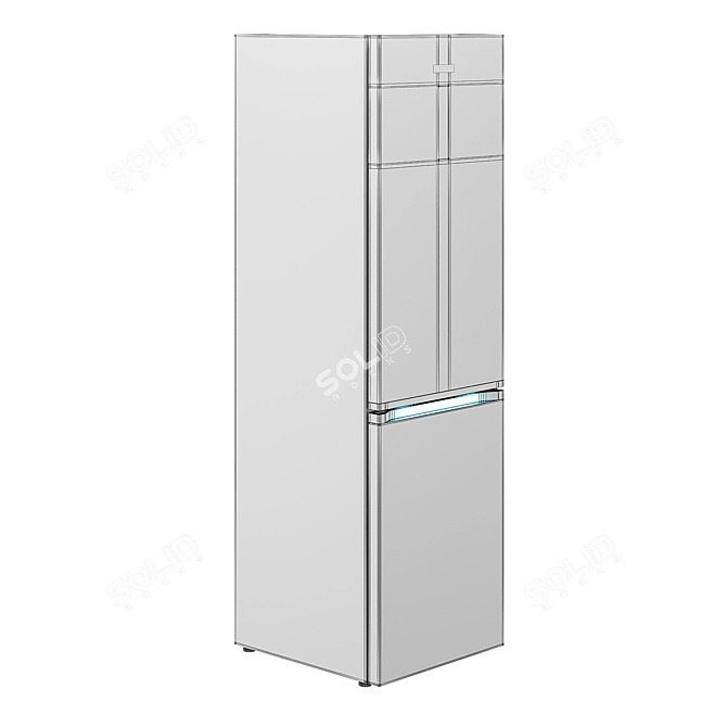 Samsung RB7000 RB41R7847SR Fridge: Sleek Design, Spacious Interiors 3D model image 5