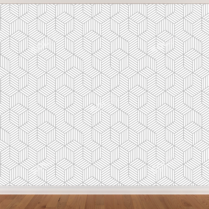 Seamless Wallpaper Set - 3 Colors 3D model image 2