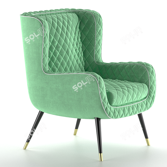 Baxter Dolly: Elegant Comfort 3D model image 7