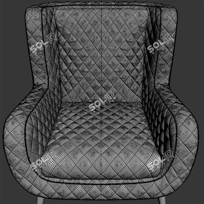 Baxter Dolly: Elegant Comfort 3D model image 8