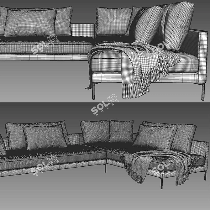 Eilersen Plano Modern Sofa 3D model image 4