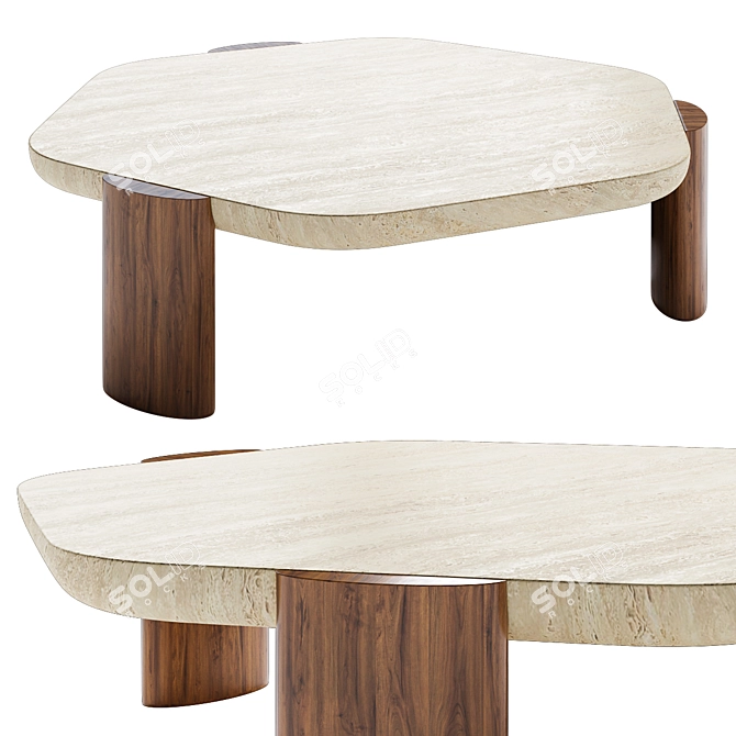 Natural Beauty Low Table 3D model image 4