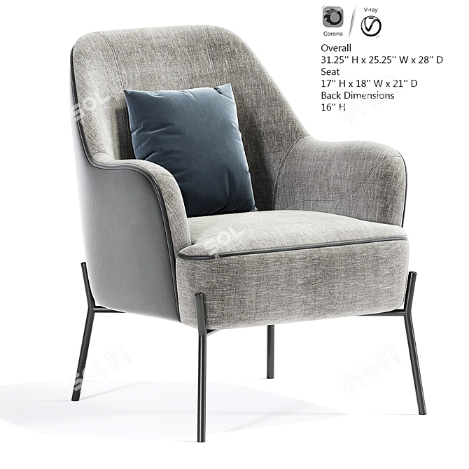 Malaysia Dream Armchair: Vray & Corona 3D Model 3D model image 1