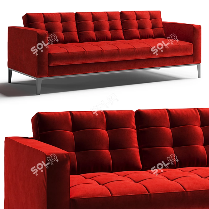 Modern and Sleek B&B Italia Ac Lounge Sofa 3D model image 1