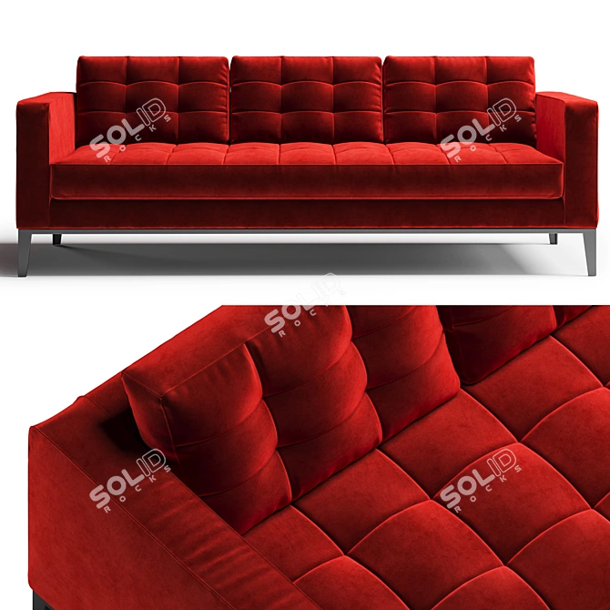 Modern and Sleek B&B Italia Ac Lounge Sofa 3D model image 2