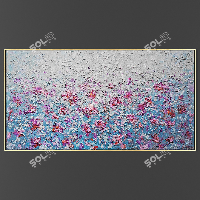 Elegant Frame for Your Art 3D model image 1