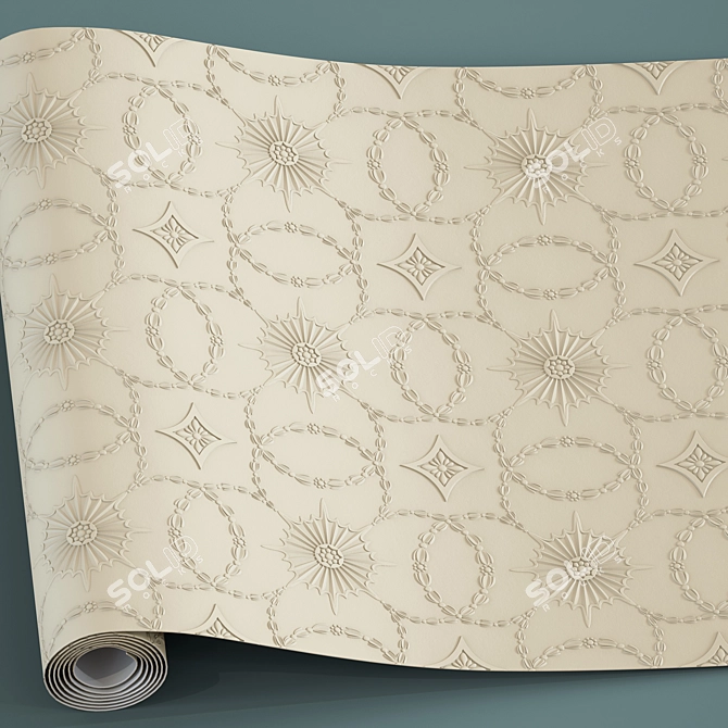 Lincrusta Amelia 8K Wallpaper 3D model image 4