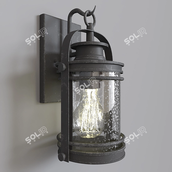 Pinterest-Inspired Wall Light 3D model image 1