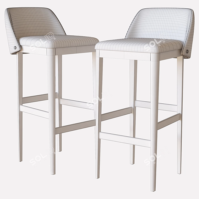 Modern Loren Stool by Domkapa 3D model image 3