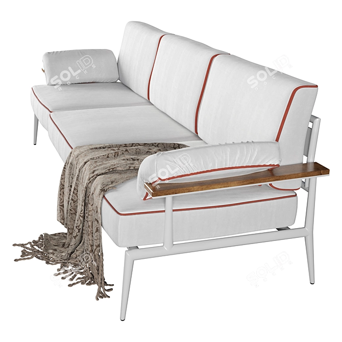Contemporary Luxury: Cap Ferrat Sofa 3D model image 2