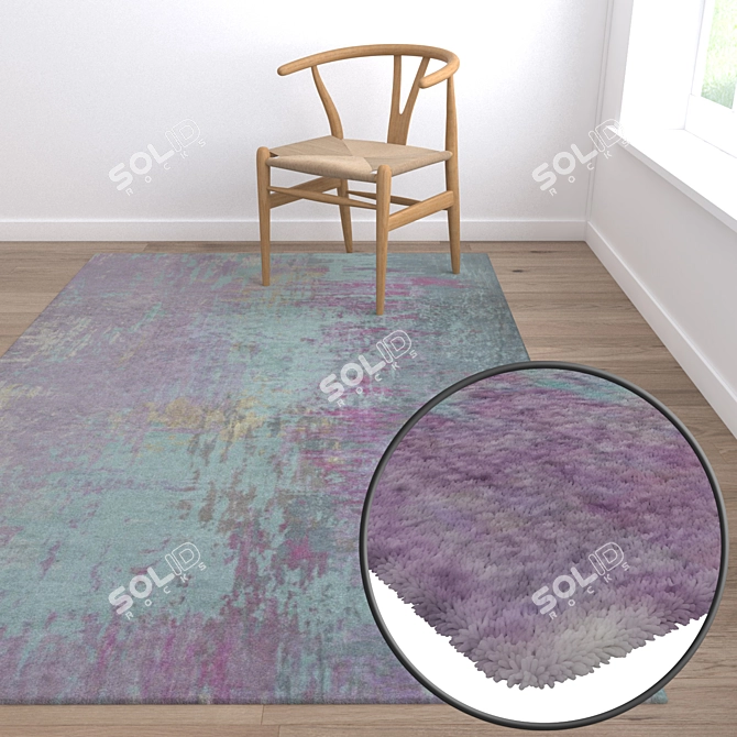 High-Quality Carpets Set 3D model image 5