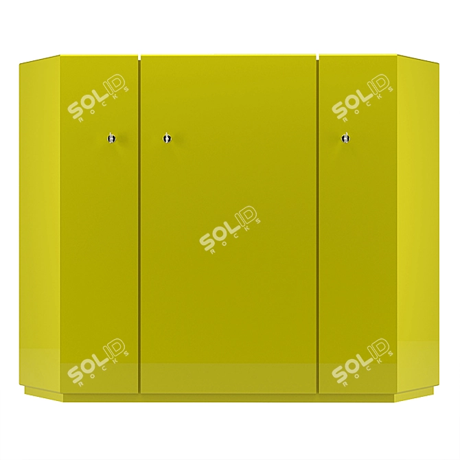 Elegant Cassina Bramante Cabinet 3D model image 3