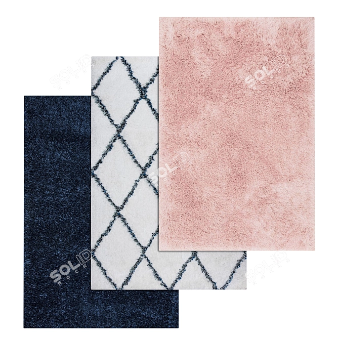 Luxurious Carpet Collection 3D model image 1